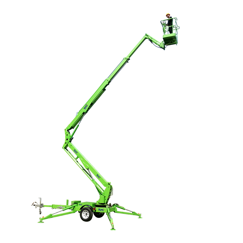 Mobile articulated boom lift